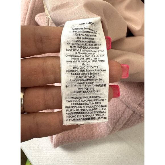 Tory Burch Pink Wool Mini Skirt 12 Celeste Blush Coquette Preppy Mod Academia - Picture 5 of 10